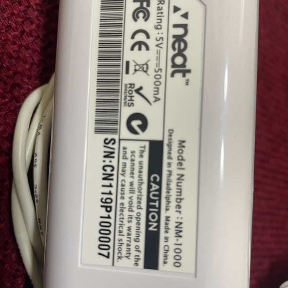 Neat Receipts Mobile Scanner & Digital Filing System PC Mac NM-1000 - Picture 4 of 5